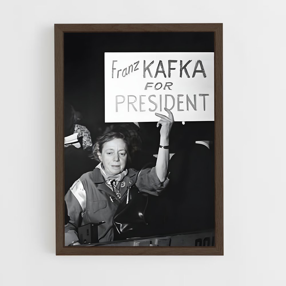 ap-franz kafka-1 cadre Bois foncé