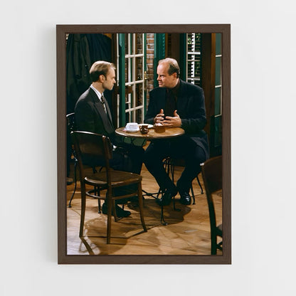 ap-frasier crane-7 cadre Bois foncé