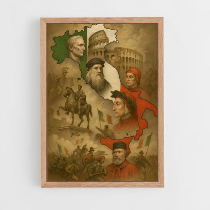 ap-fratelli d italia-1 cadre Bois clair