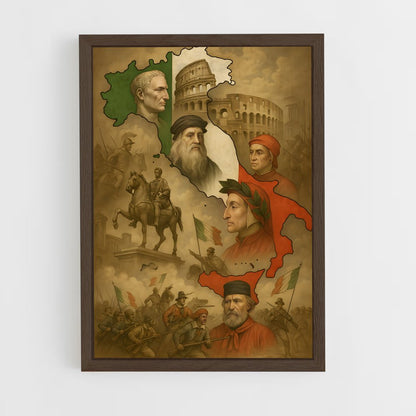 ap-fratelli d italia-1 cadre Bois foncé
