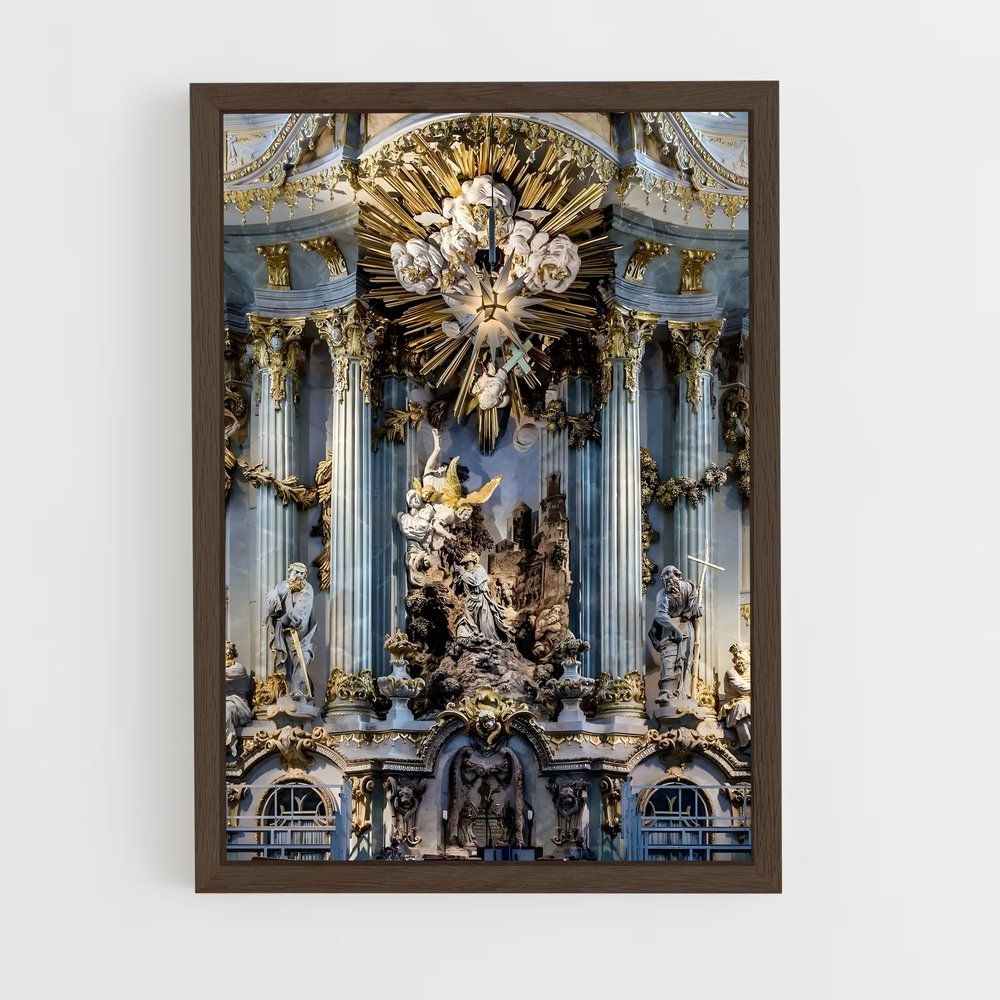ap-frauenkirche dresden-3 cadre Bois foncé