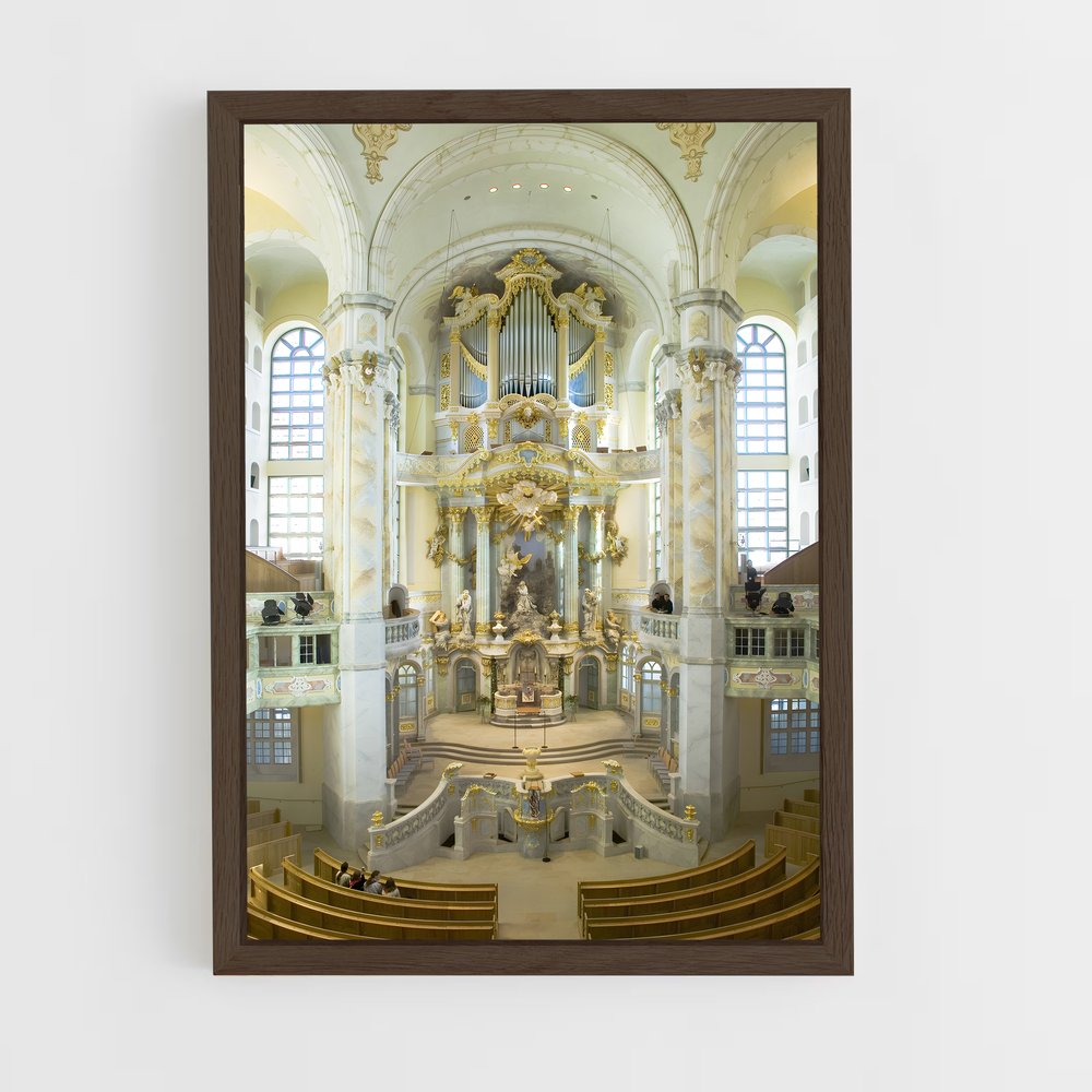 ap-frauenkirche dresden-4 cadre Bois foncé