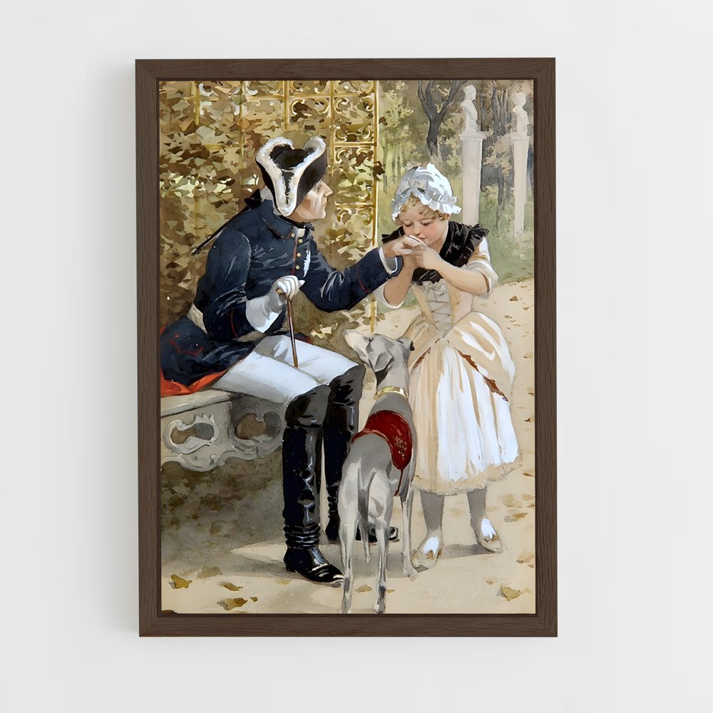 ap-frederick the great-1 cadre Bois foncé
