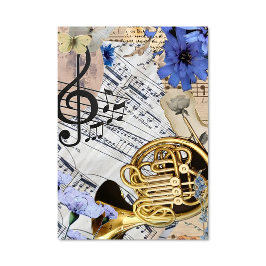 Poster French horn 46483