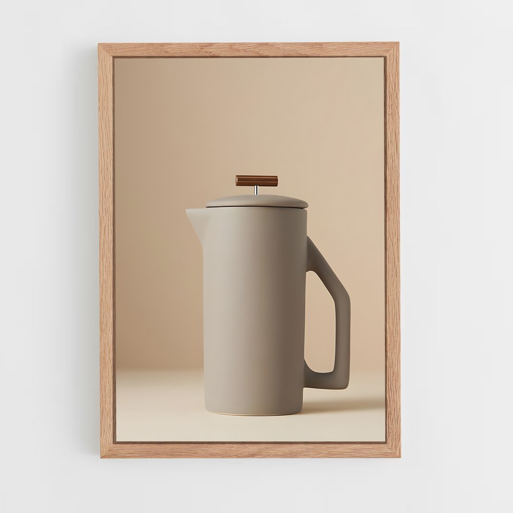 ap-french press-1 cadre Bois clair