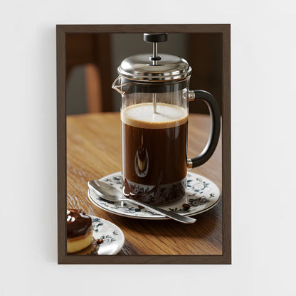ap-french press-3 cadre Bois foncé