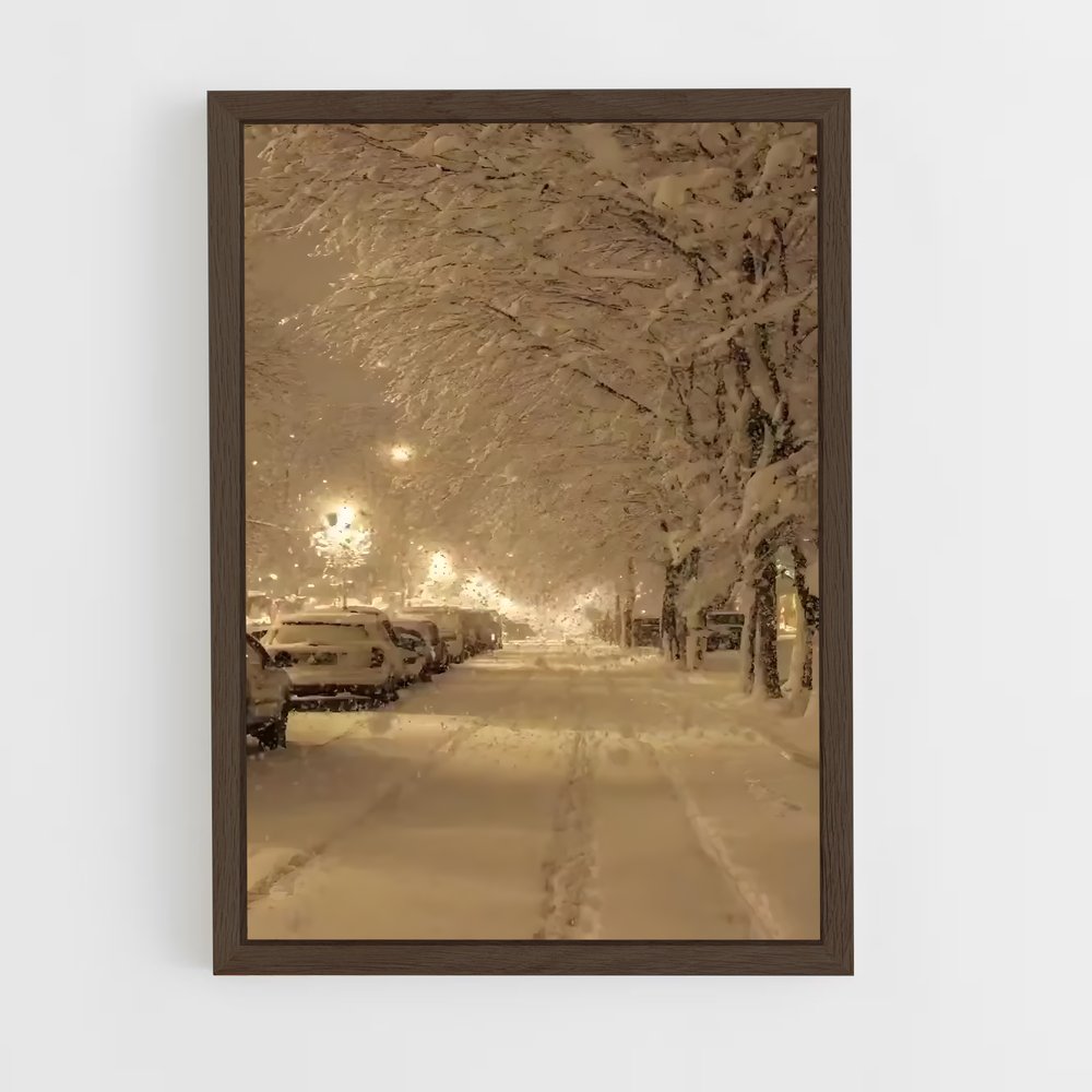 ap-fresh snow-4 cadre Bois foncé