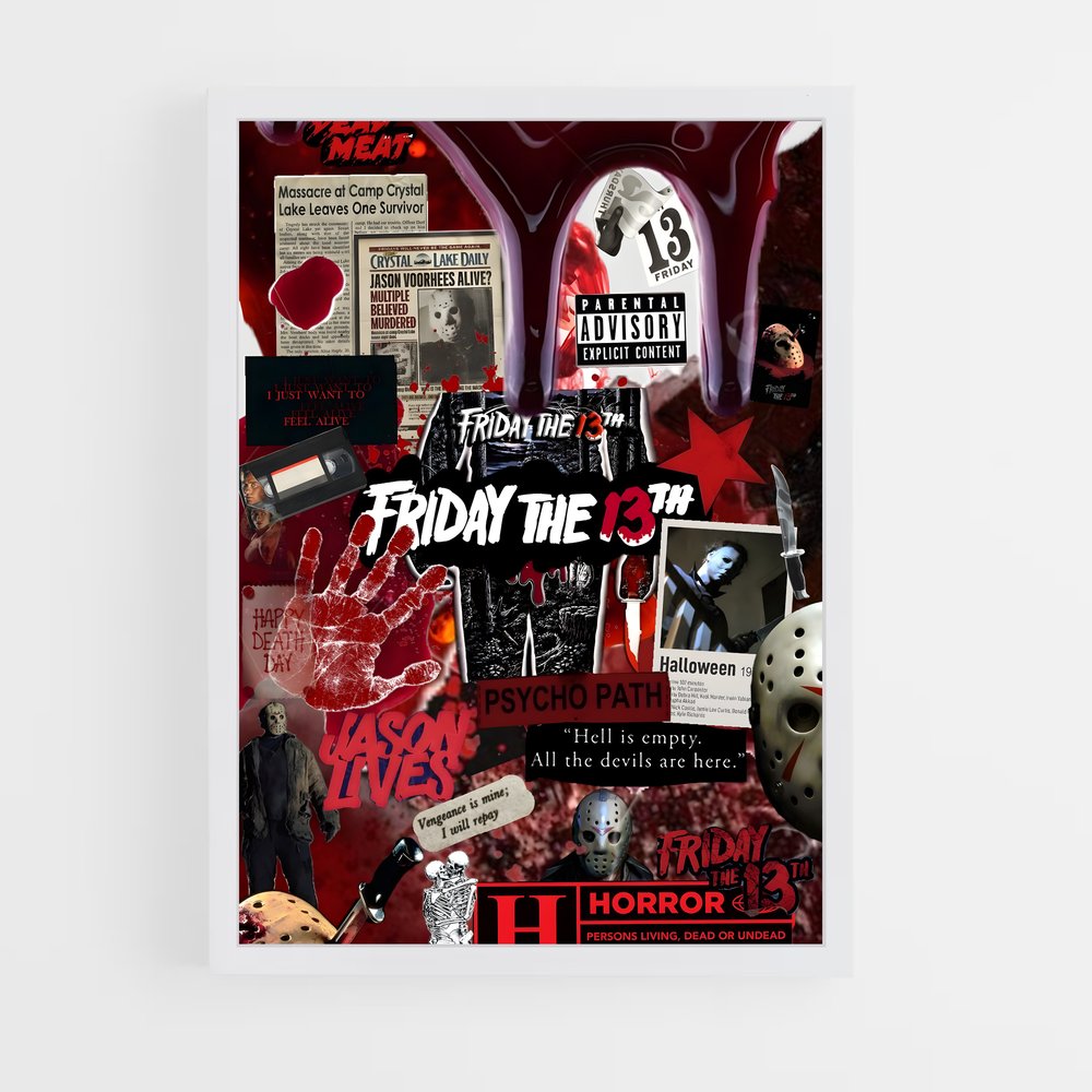 ap-friday the 13th-5 cadre Blanc