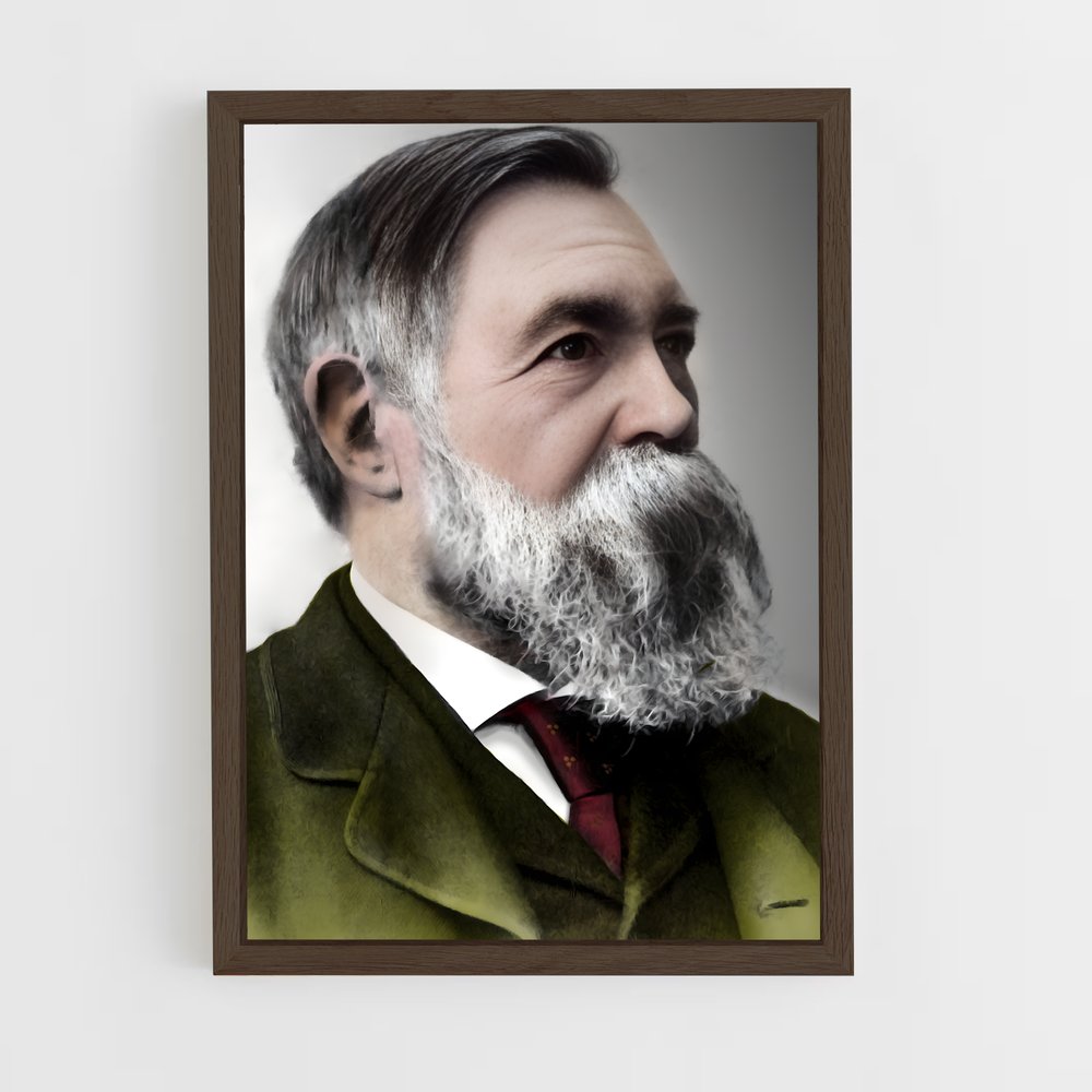ap-friedrich engels-4 cadre Bois foncé
