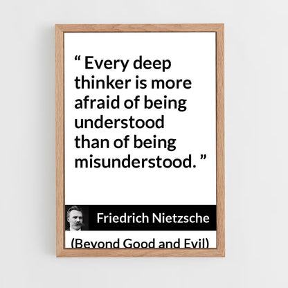 ap-friedrich nietzsche-4 cadre Bois clair