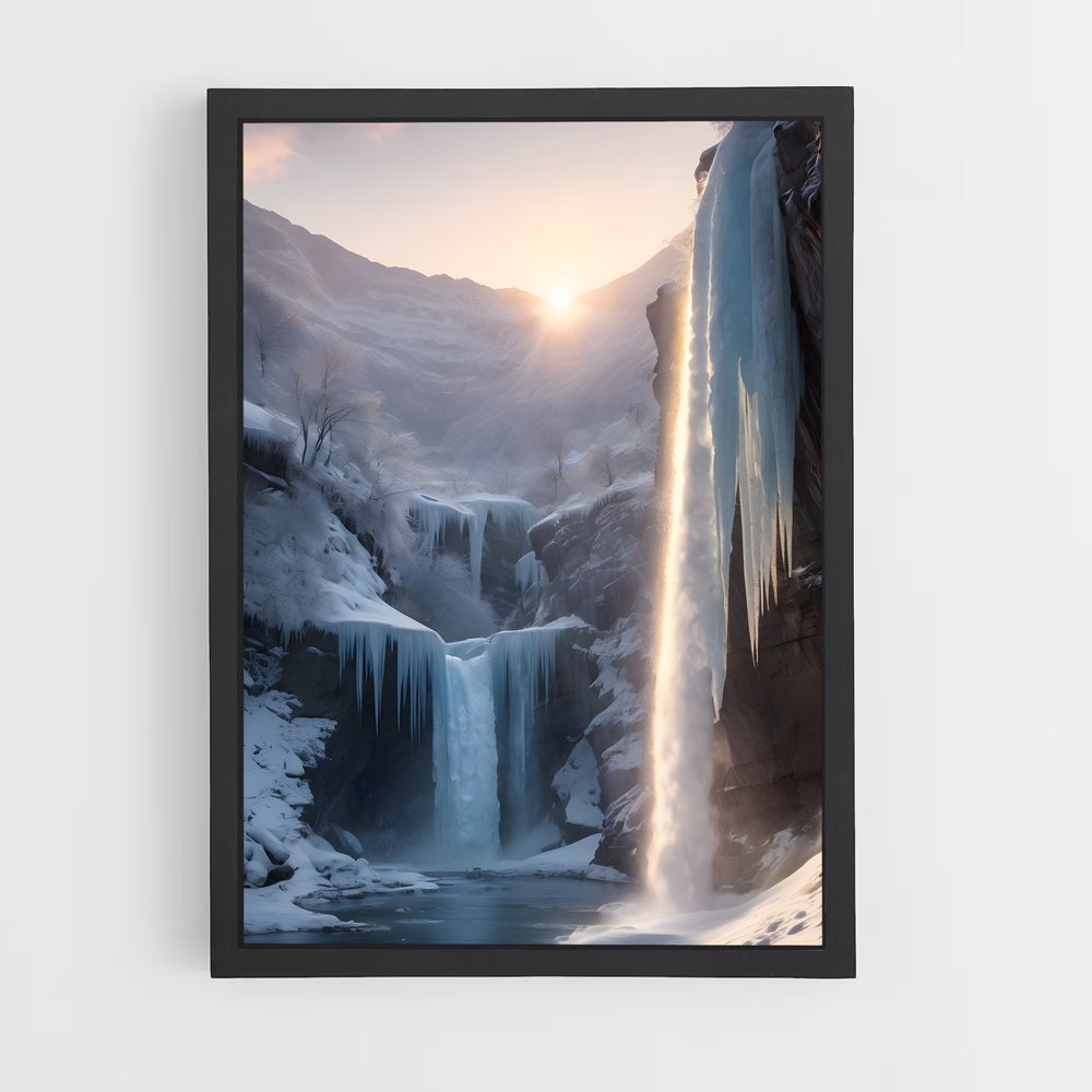 ap-frozen waterfall-10 cadre Noir