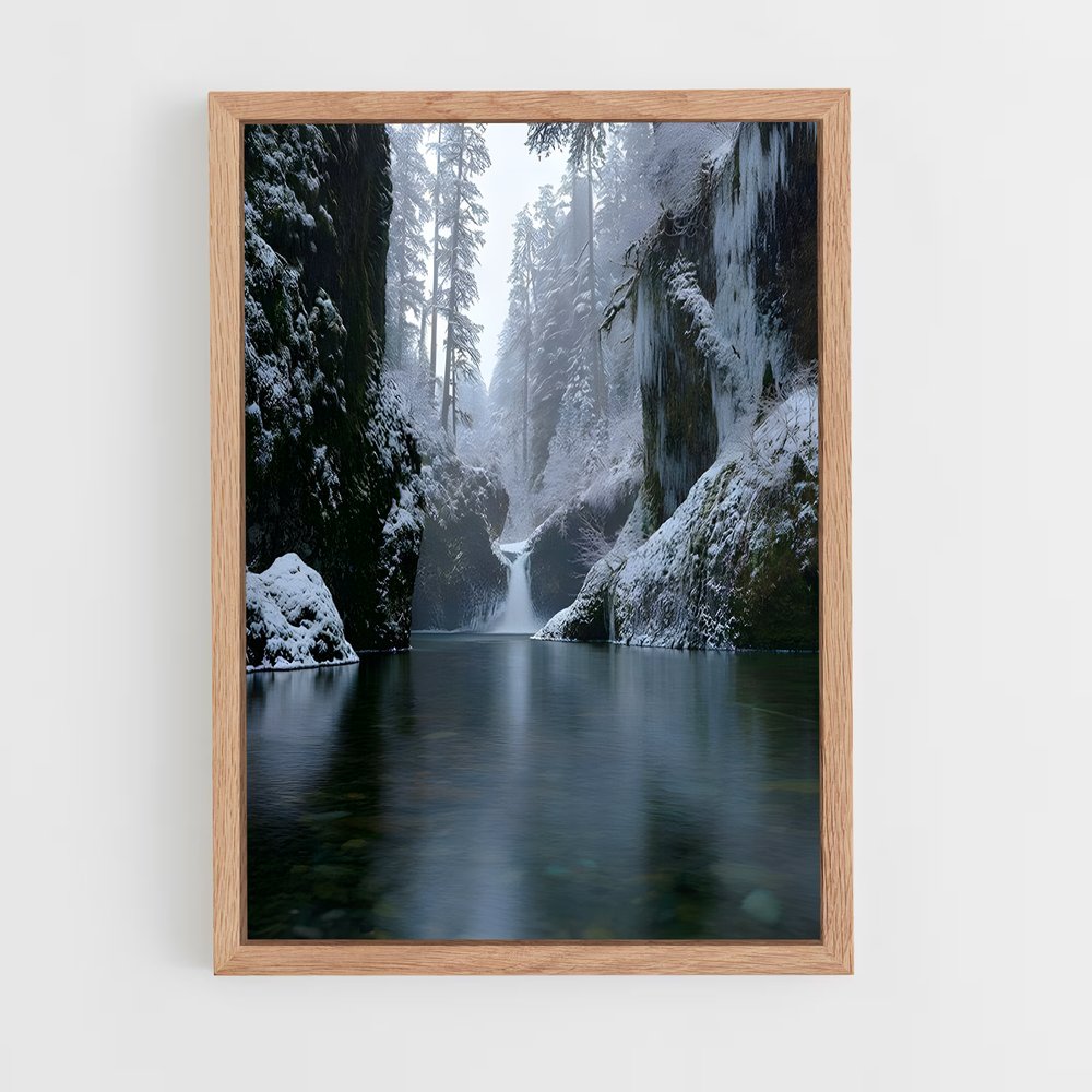ap-frozen waterfall-2 cadre Bois clair