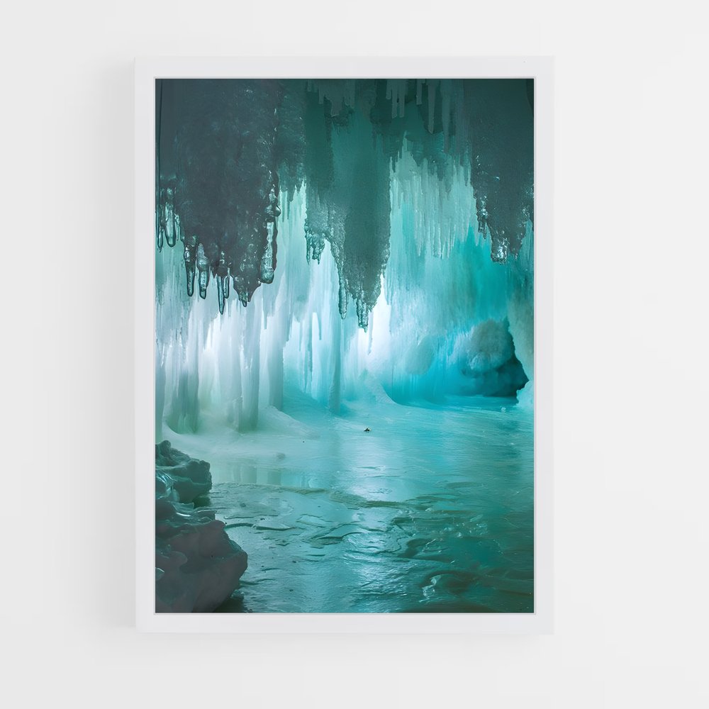 ap-frozen waterfall-3 cadre Blanc