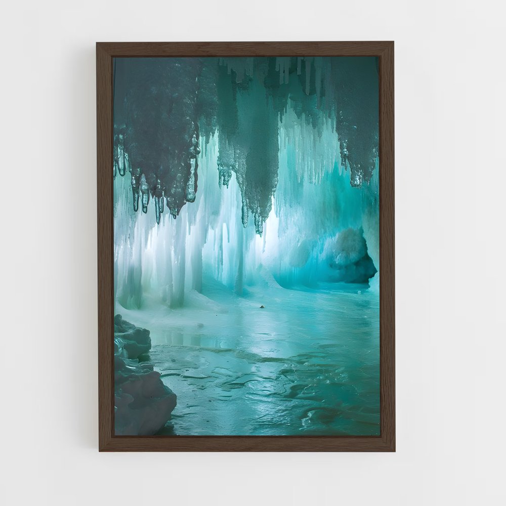 ap-frozen waterfall-3 cadre Bois foncé