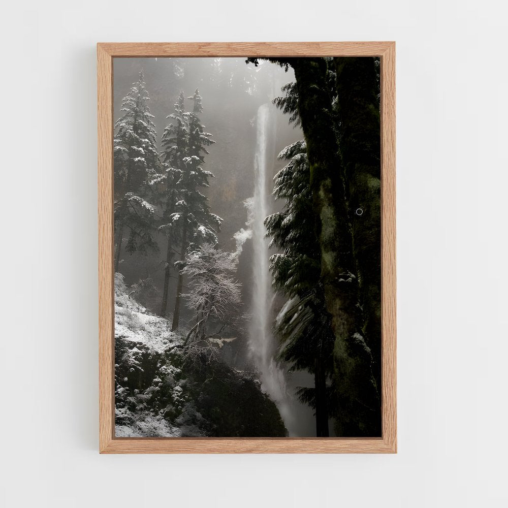 ap-frozen waterfall-5 cadre Bois clair