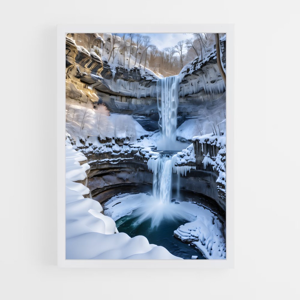 ap-frozen waterfall-6 cadre Blanc