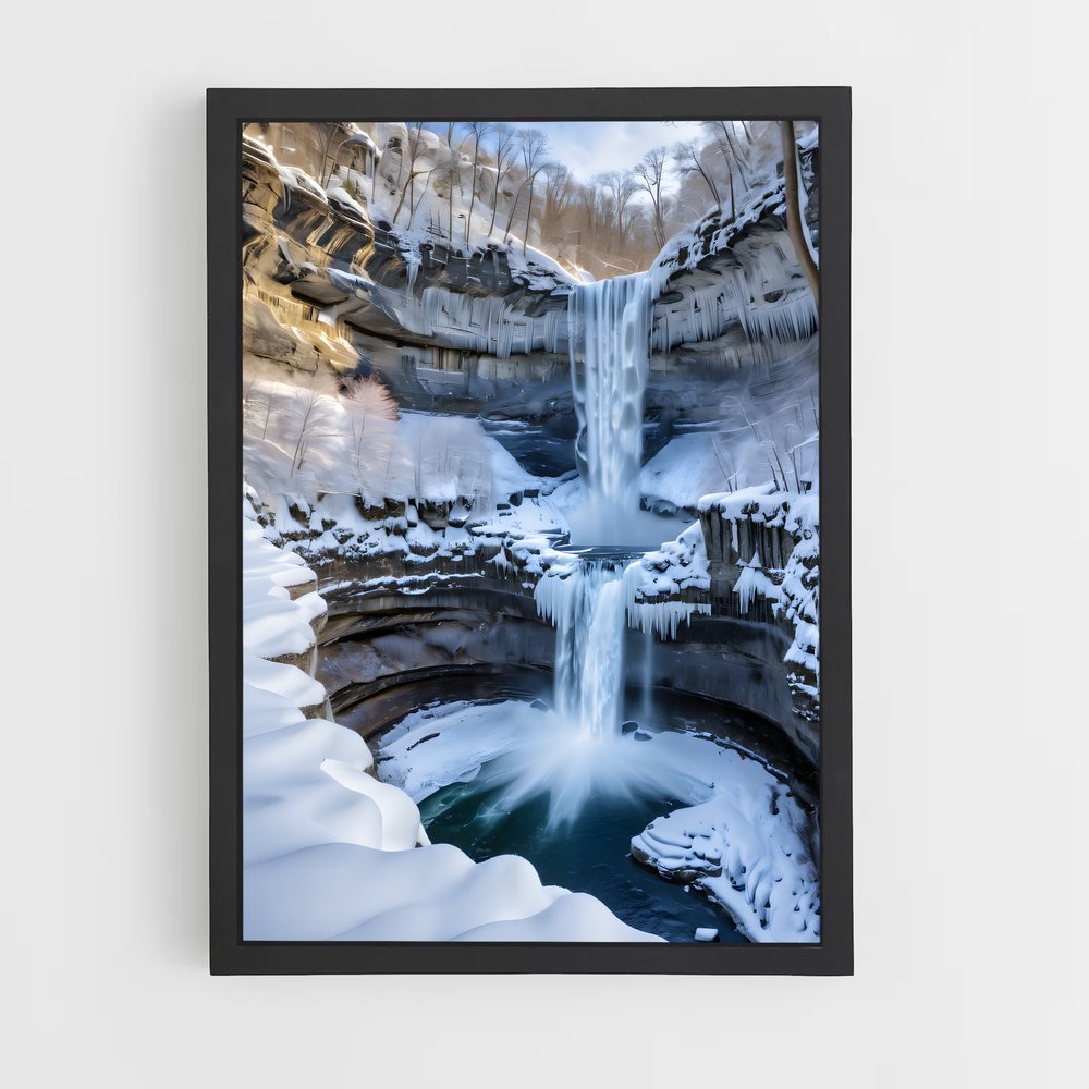 ap-frozen waterfall-6 cadre Noir