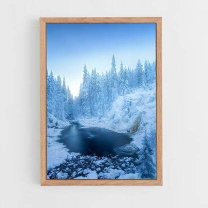 ap-frozen waterfall-7 cadre Bois clair