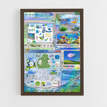 ap-frutiger aero-9 cadre Bois foncé