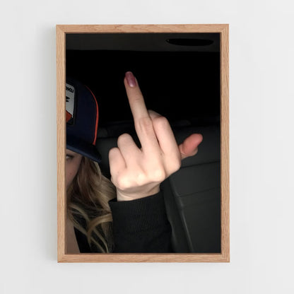 ap-fuck you gesture-1 cadre Bois clair