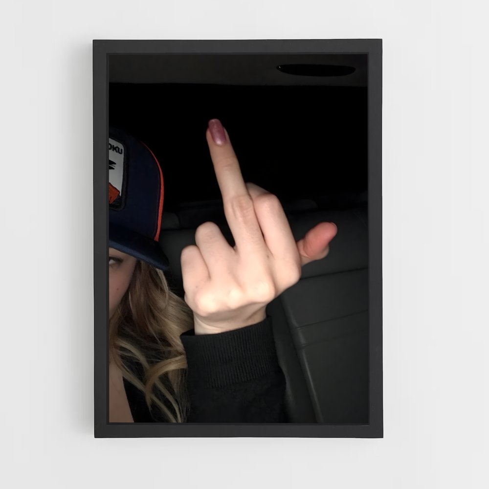 ap-fuck you gesture-1 cadre Noir