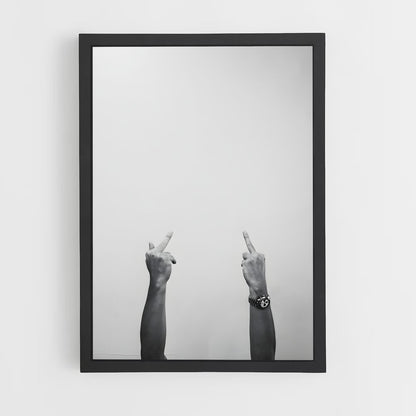 ap-fuck you gesture-3 cadre Noir