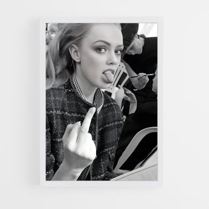 ap-fuck you gesture-5 cadre Blanc