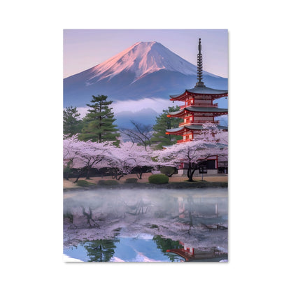 Poster Sakura et Fuji