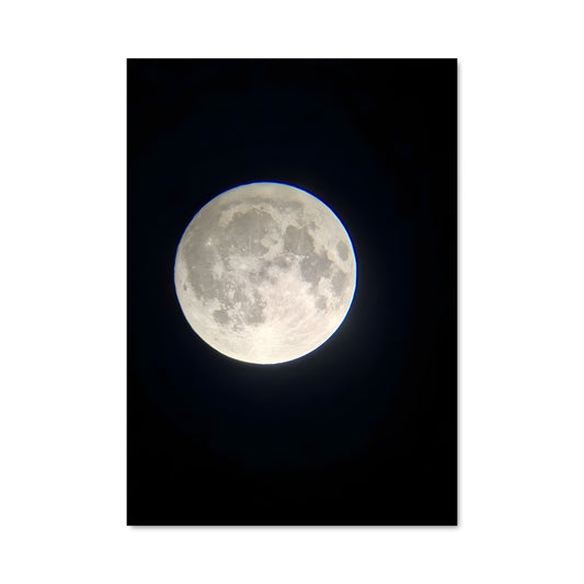 Poster Lune à Travers le Télescope