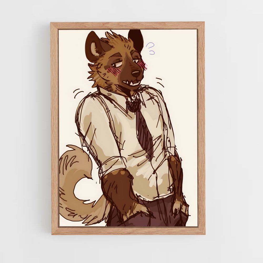 ap-furry fanart-1 cadre Bois clair