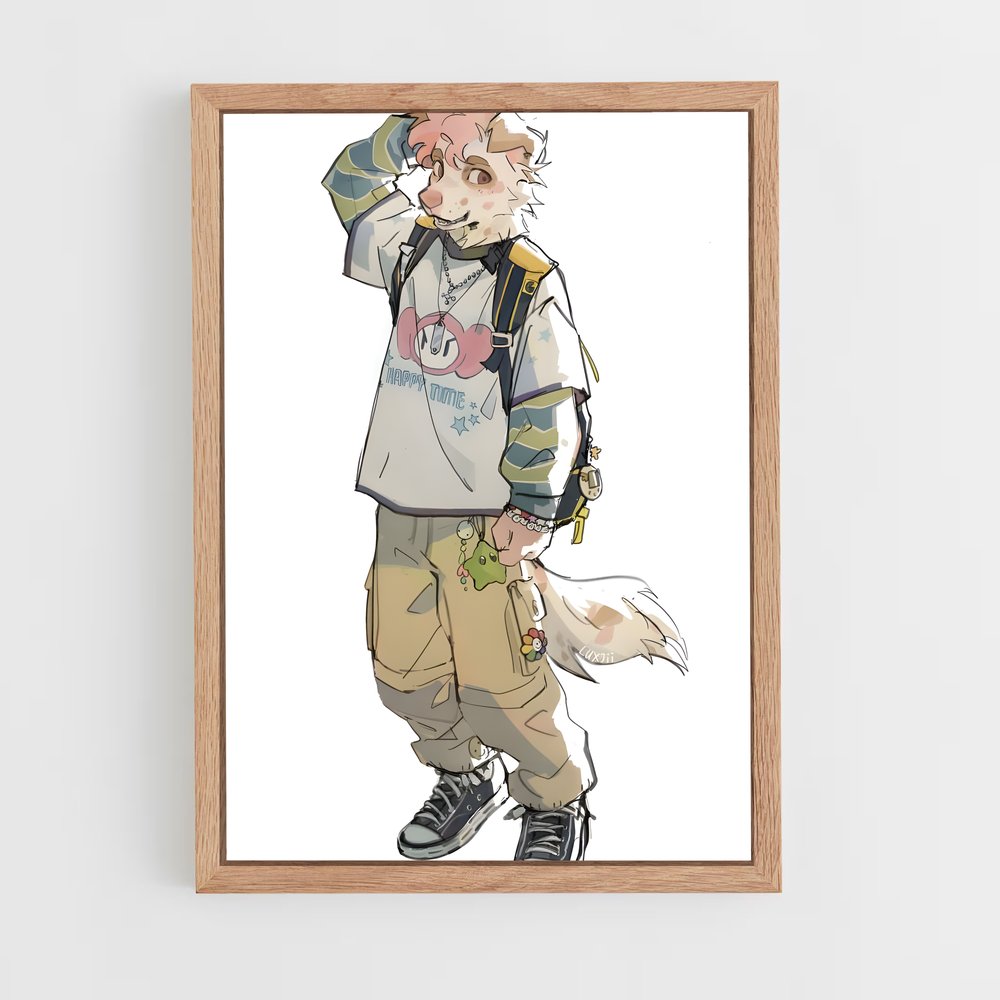 ap-fursona-2 cadre Bois clair