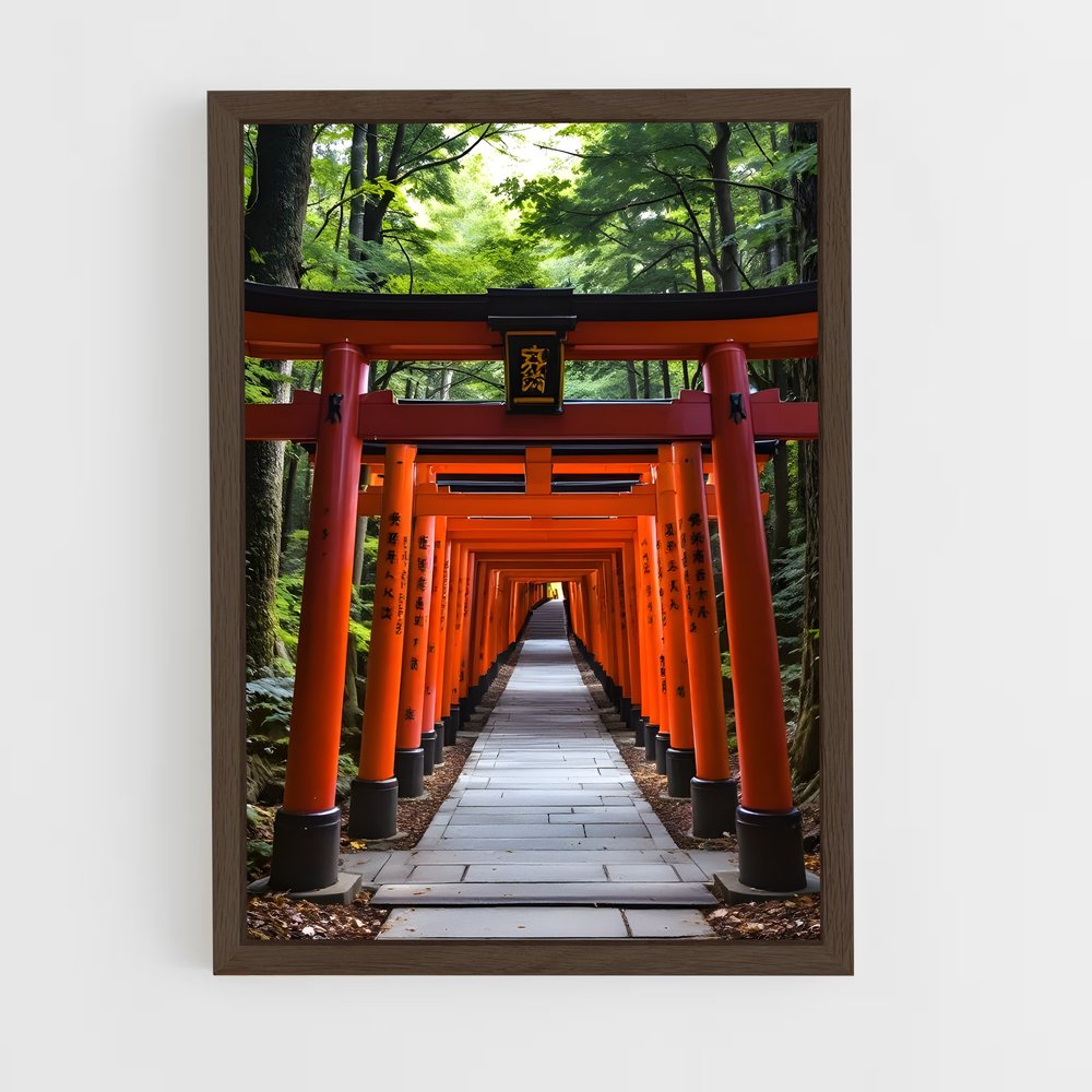 ap-fushimi inari shrine-2 cadre Bois foncé