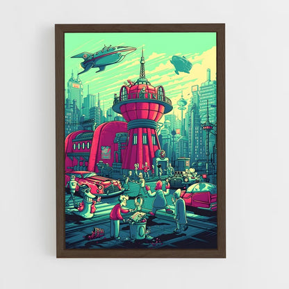ap-futurama-1 cadre Bois foncé