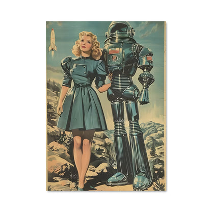 Poster Futur Femme et Machine