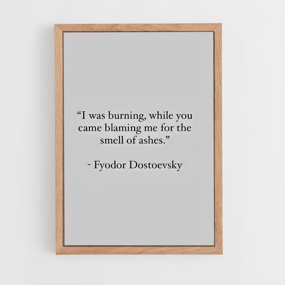 ap-fyodor dostoevsky-2 cadre Bois clair