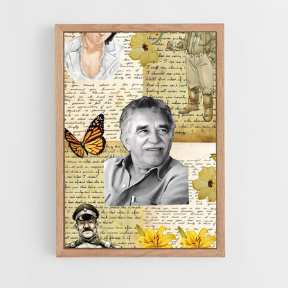 ap-gabriel garcia marquez-2 cadre Bois clair