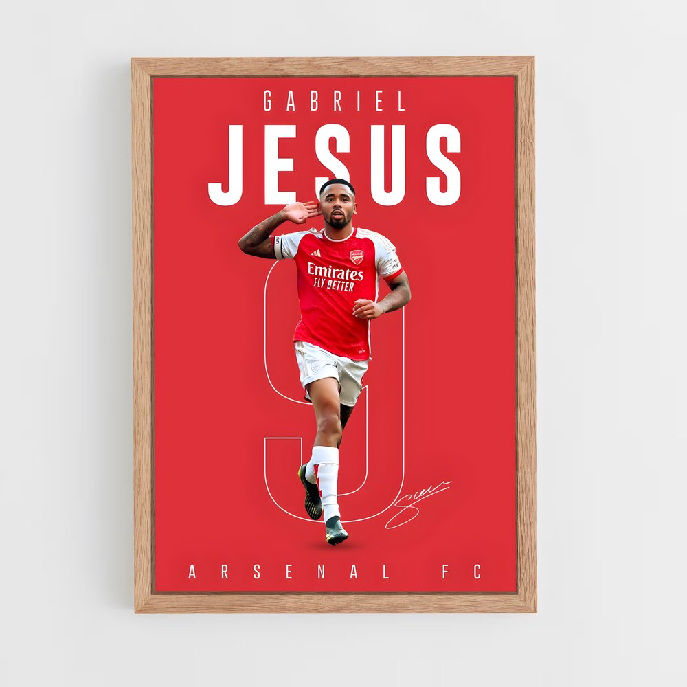 ap-gabriel jesus-5 cadre Bois clair