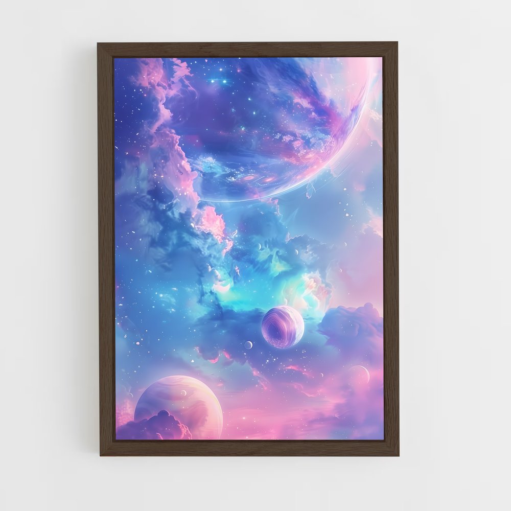 ap-galaxies-20 cadre Bois foncé