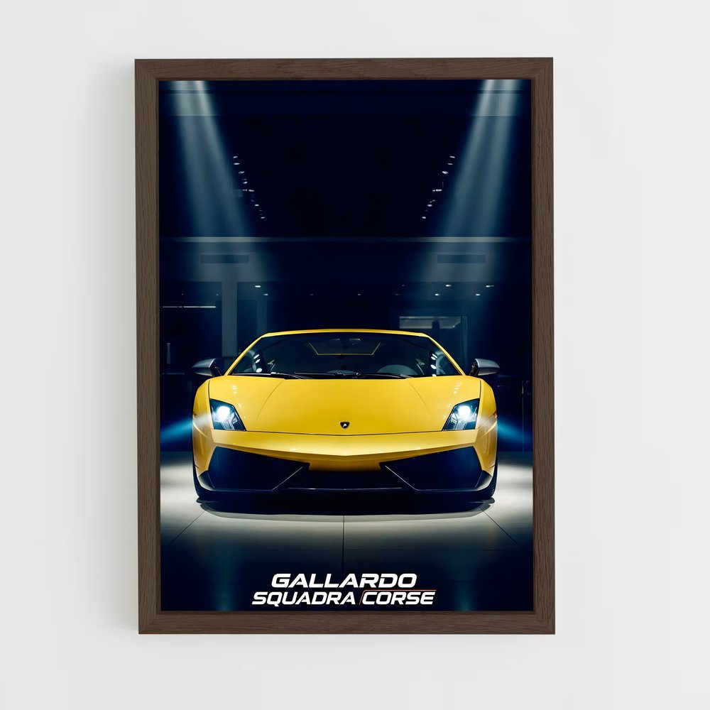 ap-gallardo squadra corse-3 cadre Bois foncé