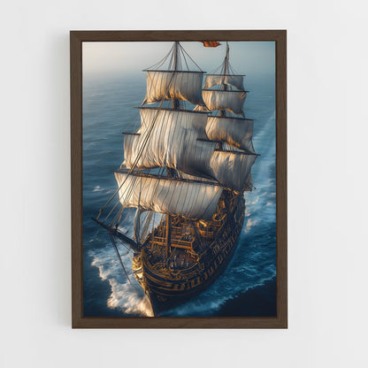 ap-galleon-3 cadre Bois foncé