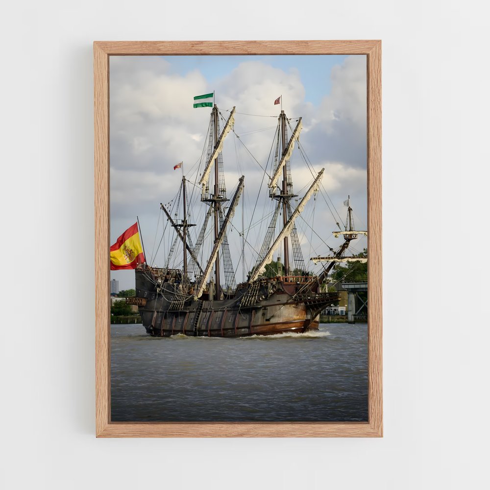 ap-galleon-4 cadre Bois clair