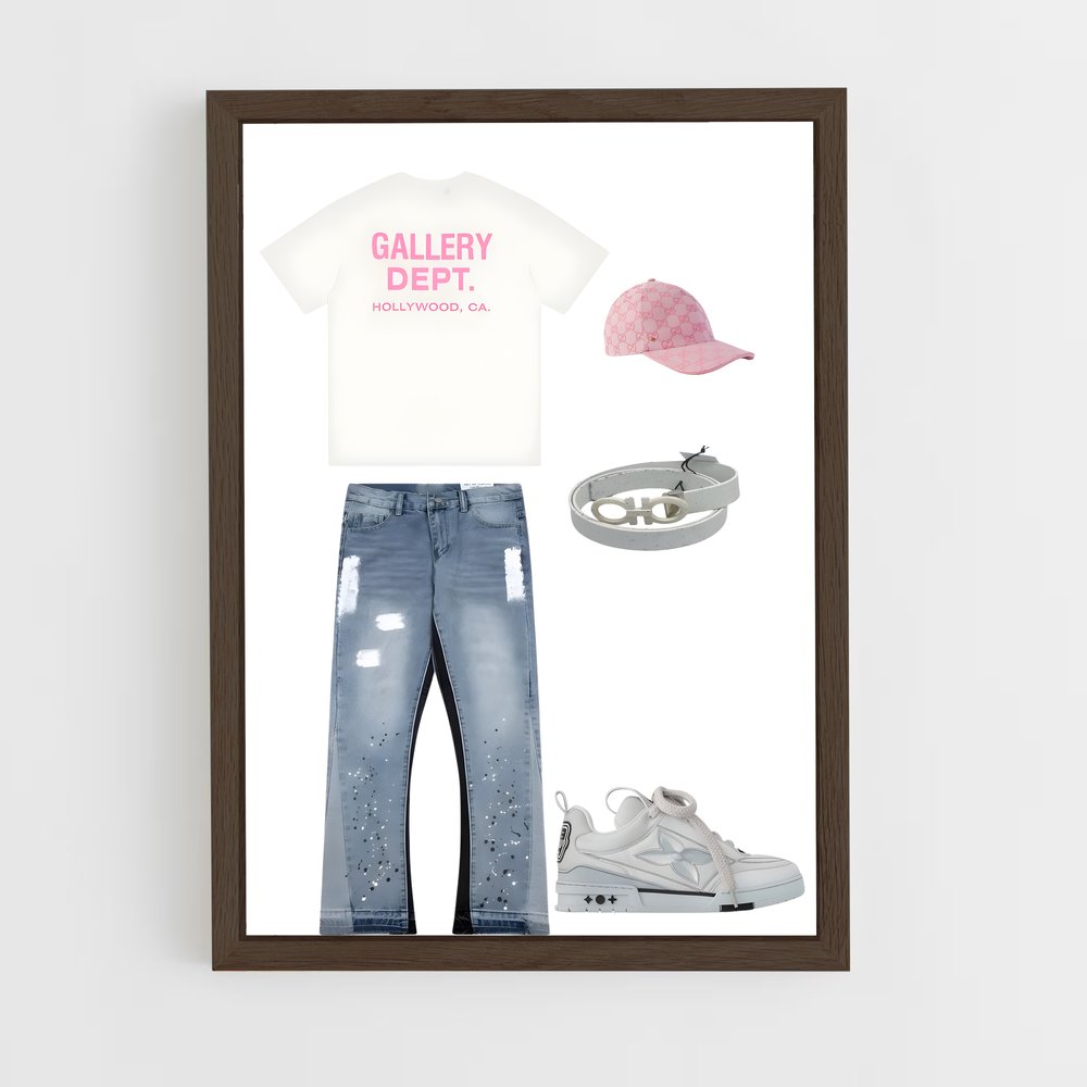 ap-gallery dept-7 cadre Bois foncé