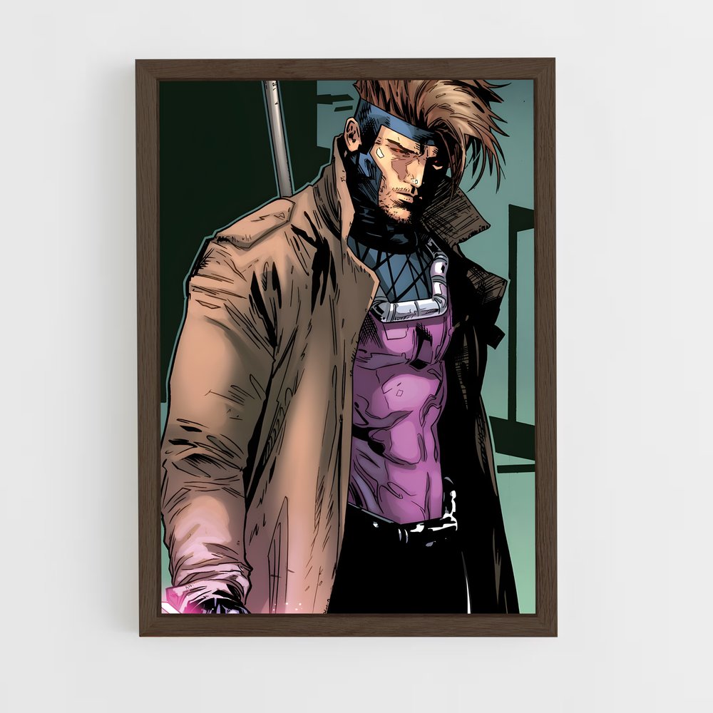 ap-gambit x-men-4 cadre Bois foncé