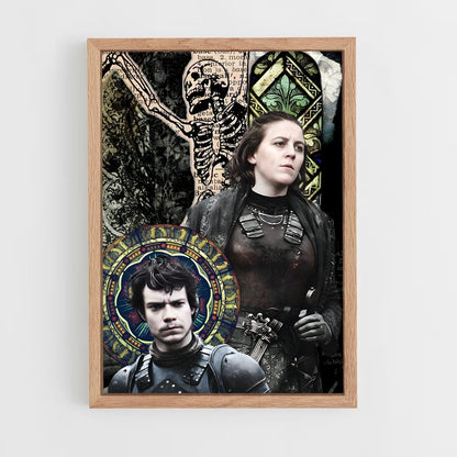 ap-game of thrones-7 cadre Bois clair