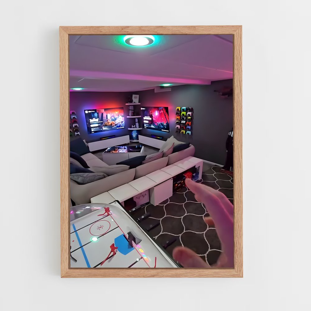 ap-game room-1 cadre Bois clair