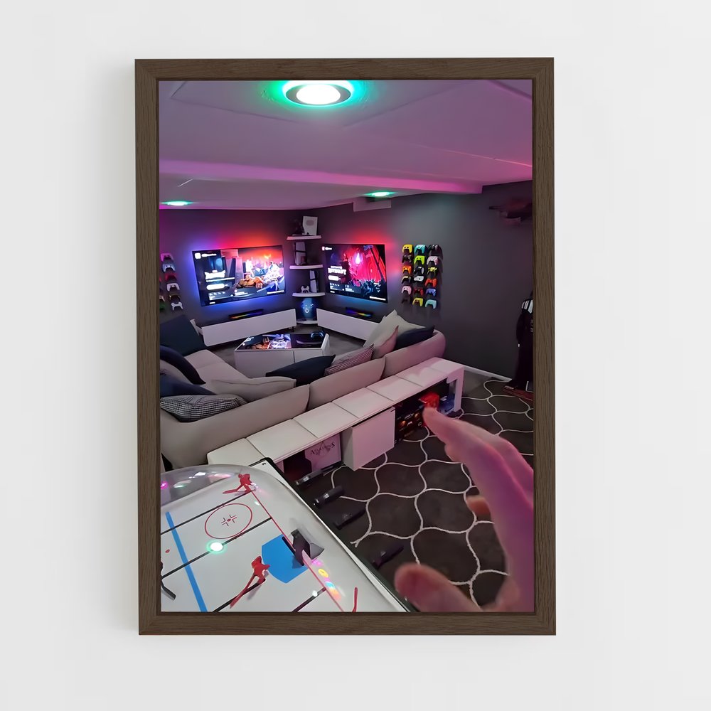 ap-game room-1 cadre Bois foncé