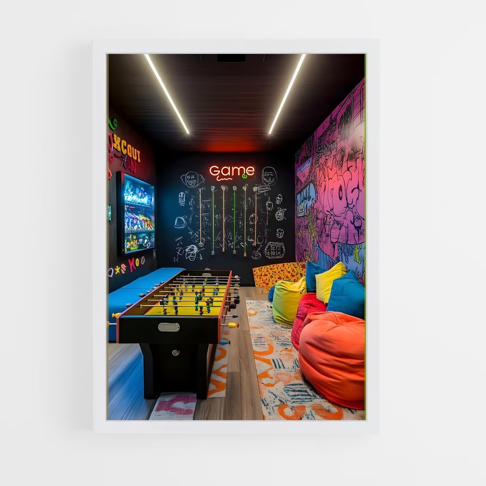 ap-game room-15 cadre Blanc