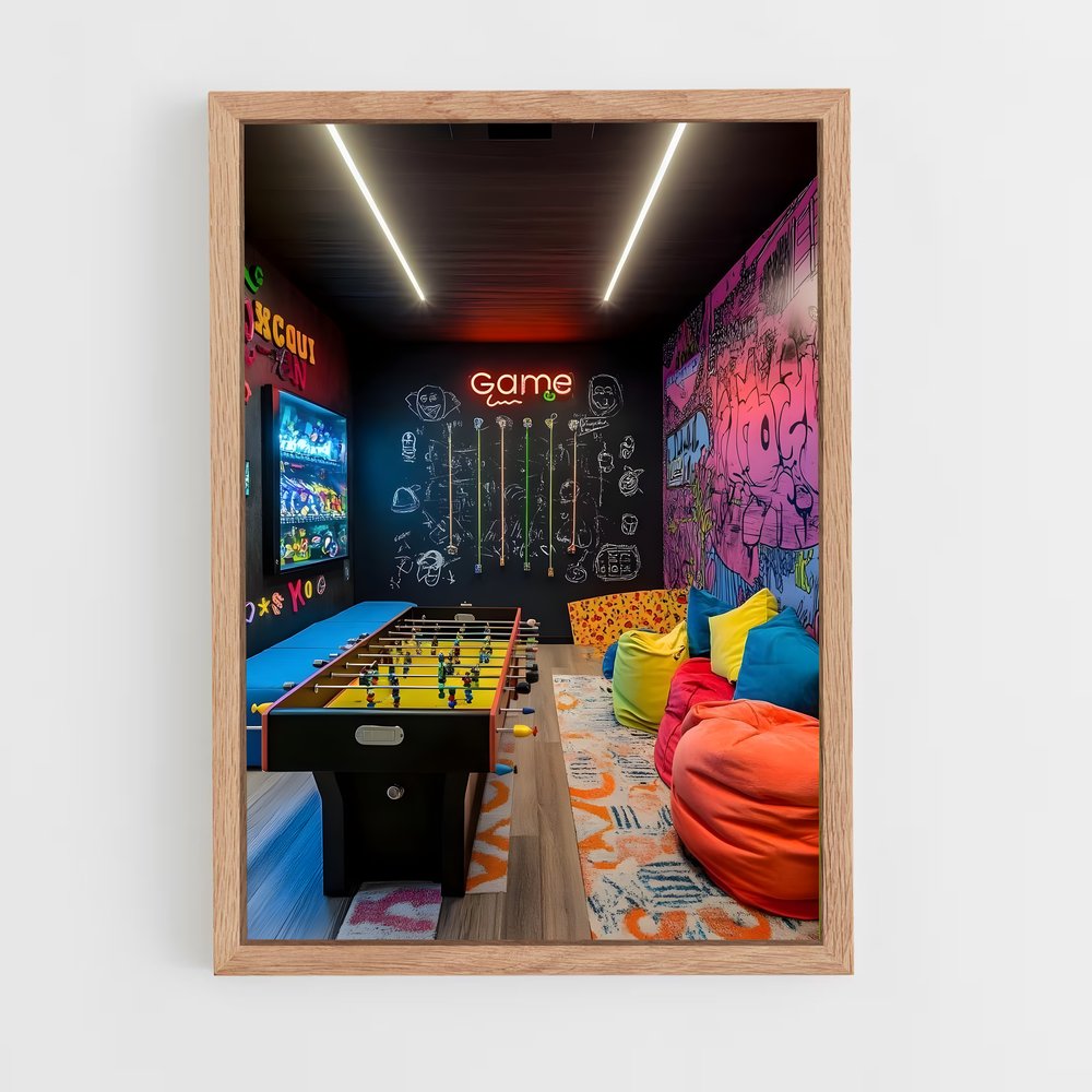 ap-game room-15 cadre Bois clair