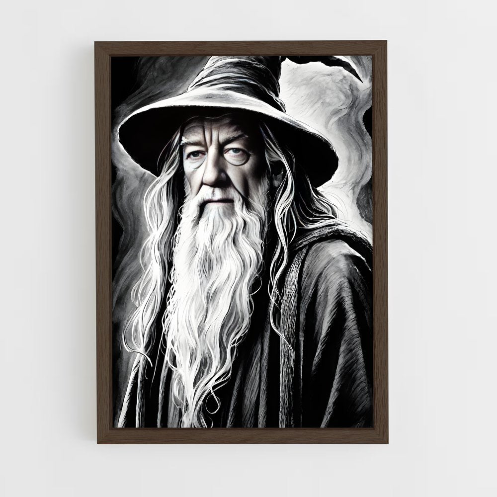 ap-gandalf hobbit-5 cadre Bois foncé