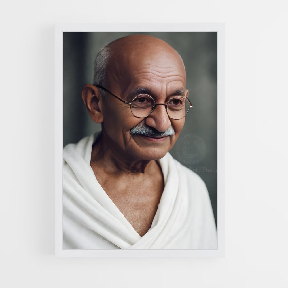 ap-gandhi-4 cadre Blanc